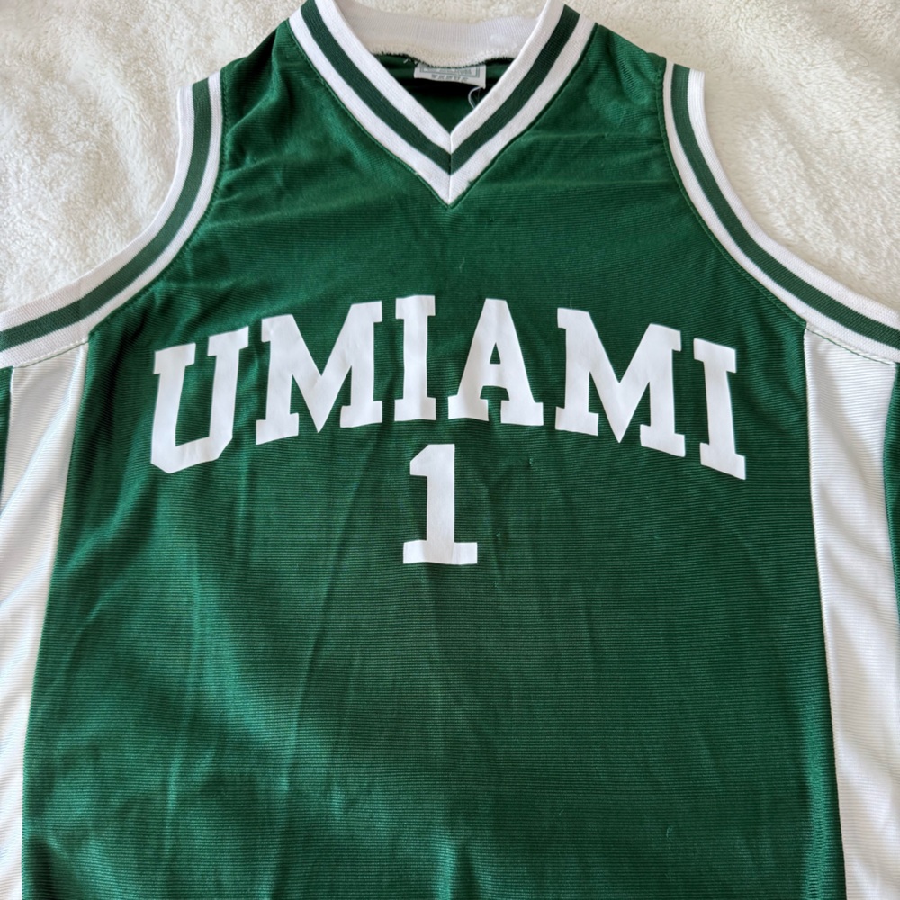Green and White UMIAMI Jersey